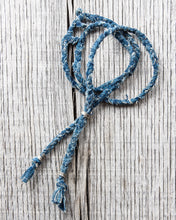 Tenable Crafts Indigo Braided Silver Necklace #206