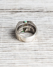Tenable Crafts Turquoise Stone Cast in Place Silver Ring #189