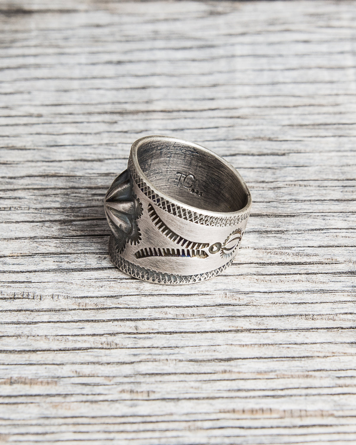 Tenable Crafts Concho Silver Ring #191
