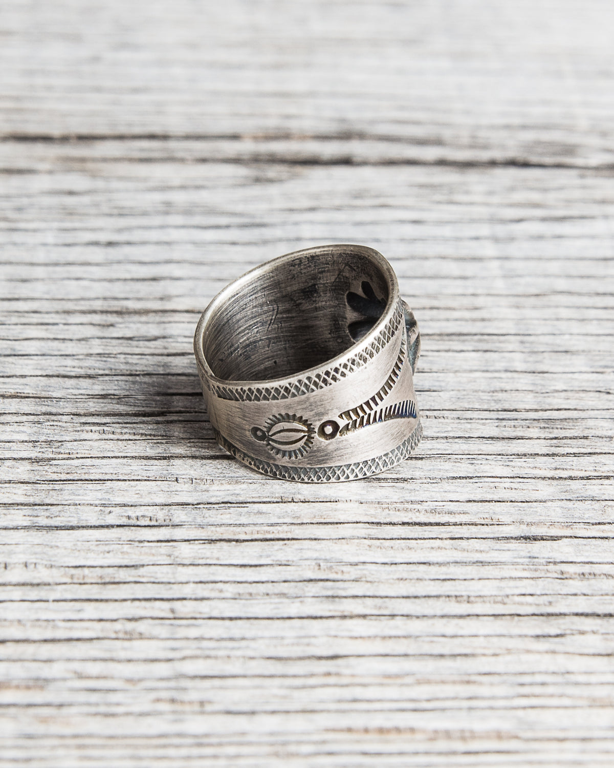 Tenable Crafts Concho Silver Ring #191