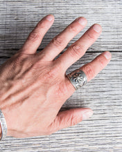 Tenable Crafts Concho Silver Ring #191