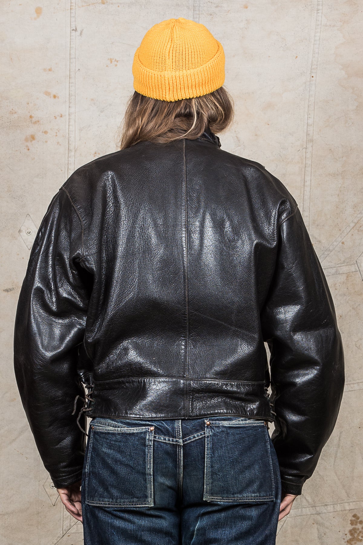 Vintage Swedish Army Dispatch Riders Leather Jacket
