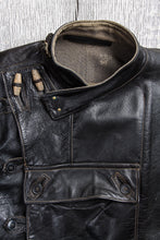 Vintage Swedish Army Dispatch Riders Leather Jacket "Ordonnansjacka" Size 50