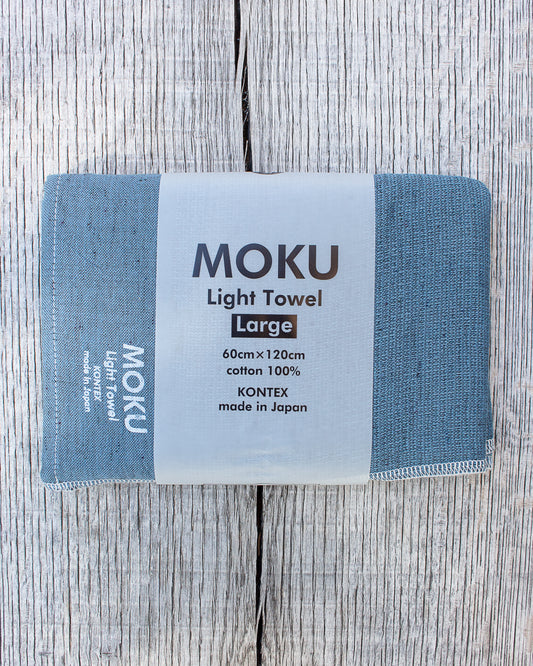 Kontex MOKU Light Towel Large Turquoise-Blue