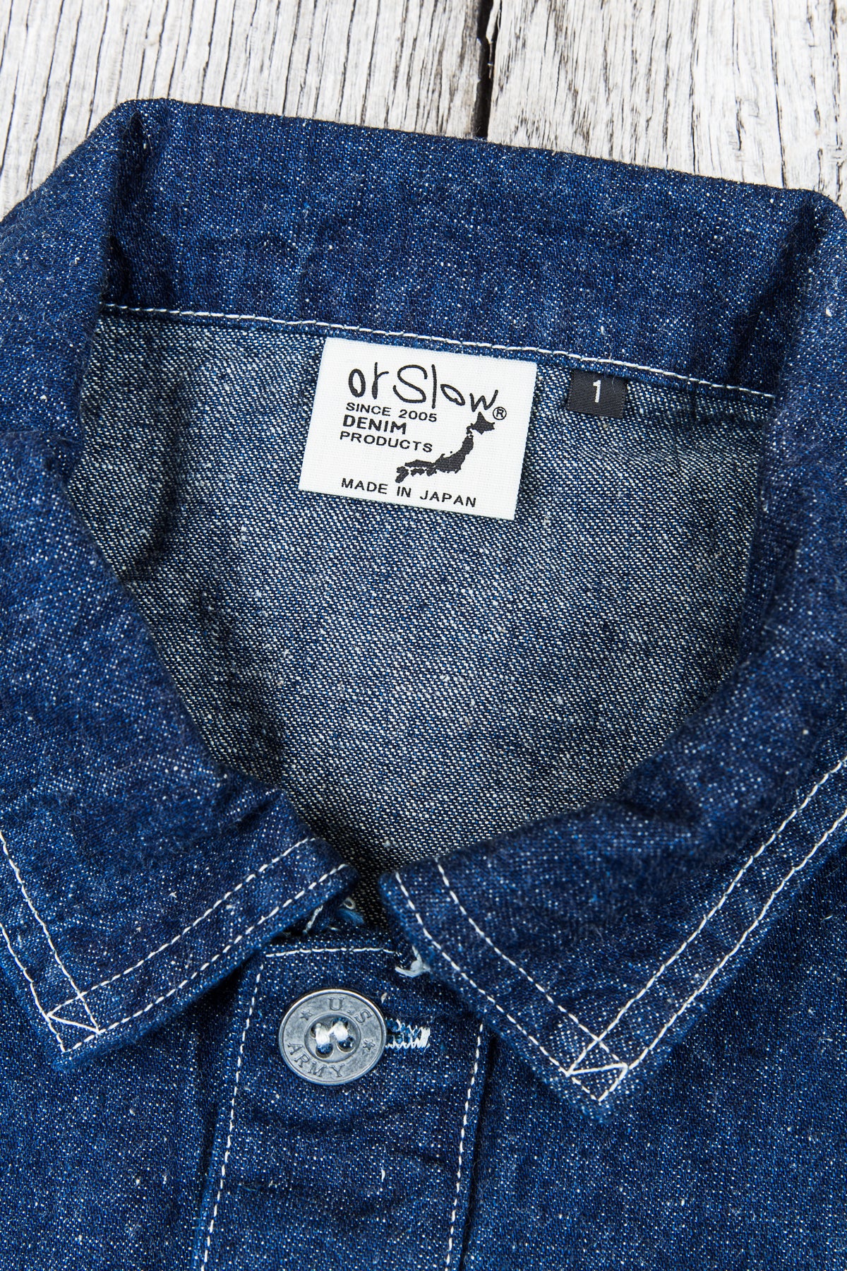 OrSlow US Army Denim Pullover – Second Sunrise