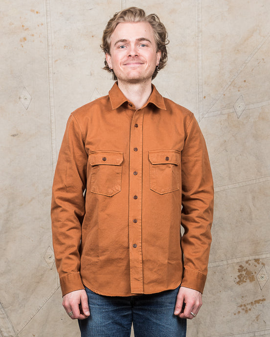 Indigofera Alamo Shirt Gold Ochre