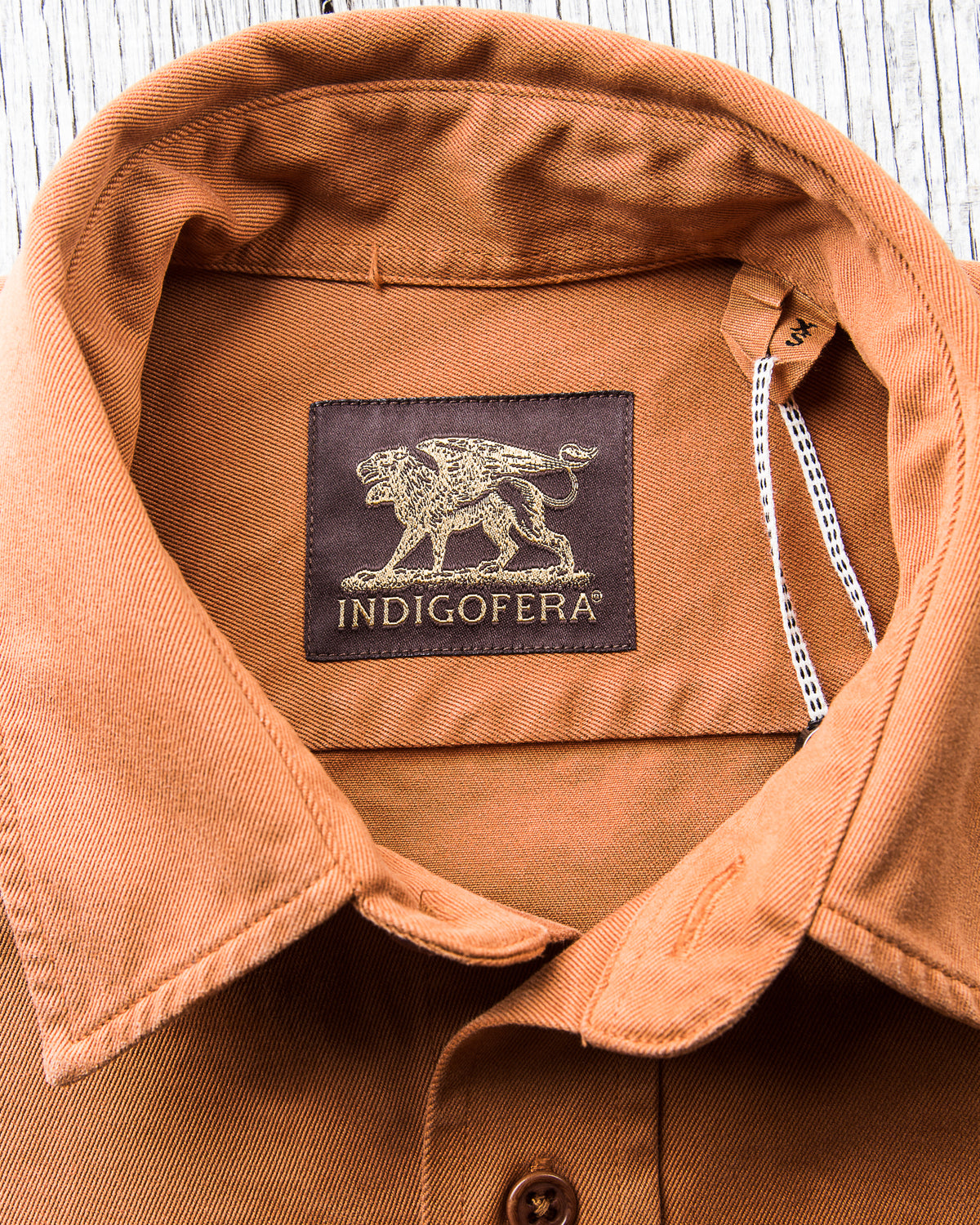 Indigofera Alamo Shirt Gold Ochre