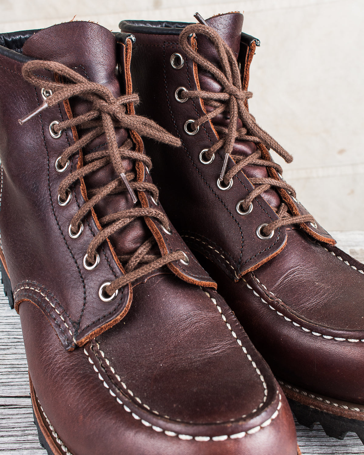 Second Hand Red Wing Roughneck Moc Toe Work Boots Style No. 8146 US 9,5 / EUR 42,5