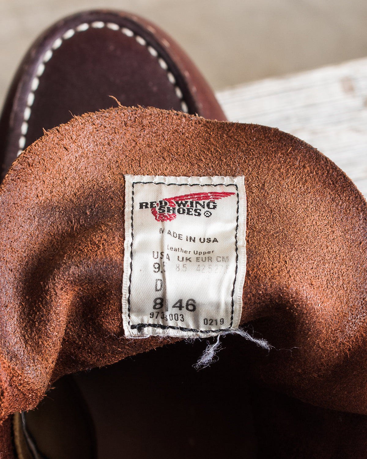 Second Hand Red Wing Roughneck Moc Toe Work Boots Style No. 8146 US 9,5 / EUR 42,5