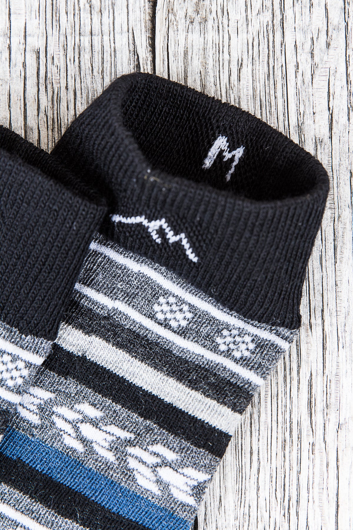 Darn Tough Black Wool Socks Brogue Crew Light