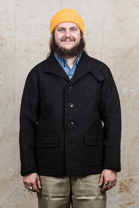 Buzz Rickson's Submarine Wool Coat Charcoal