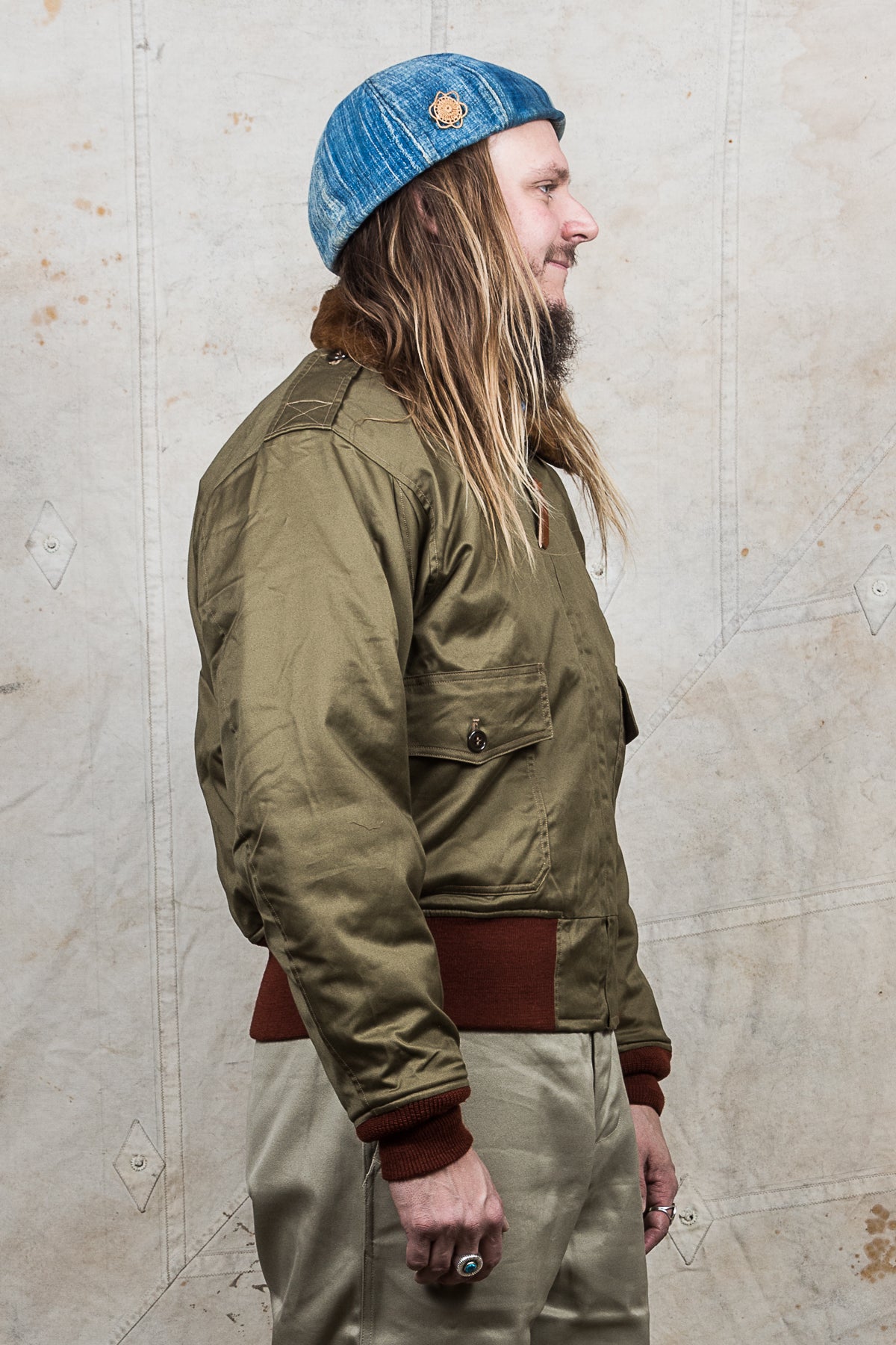 Buzz Rickson's B-10 Jacket Superior Togs red knit