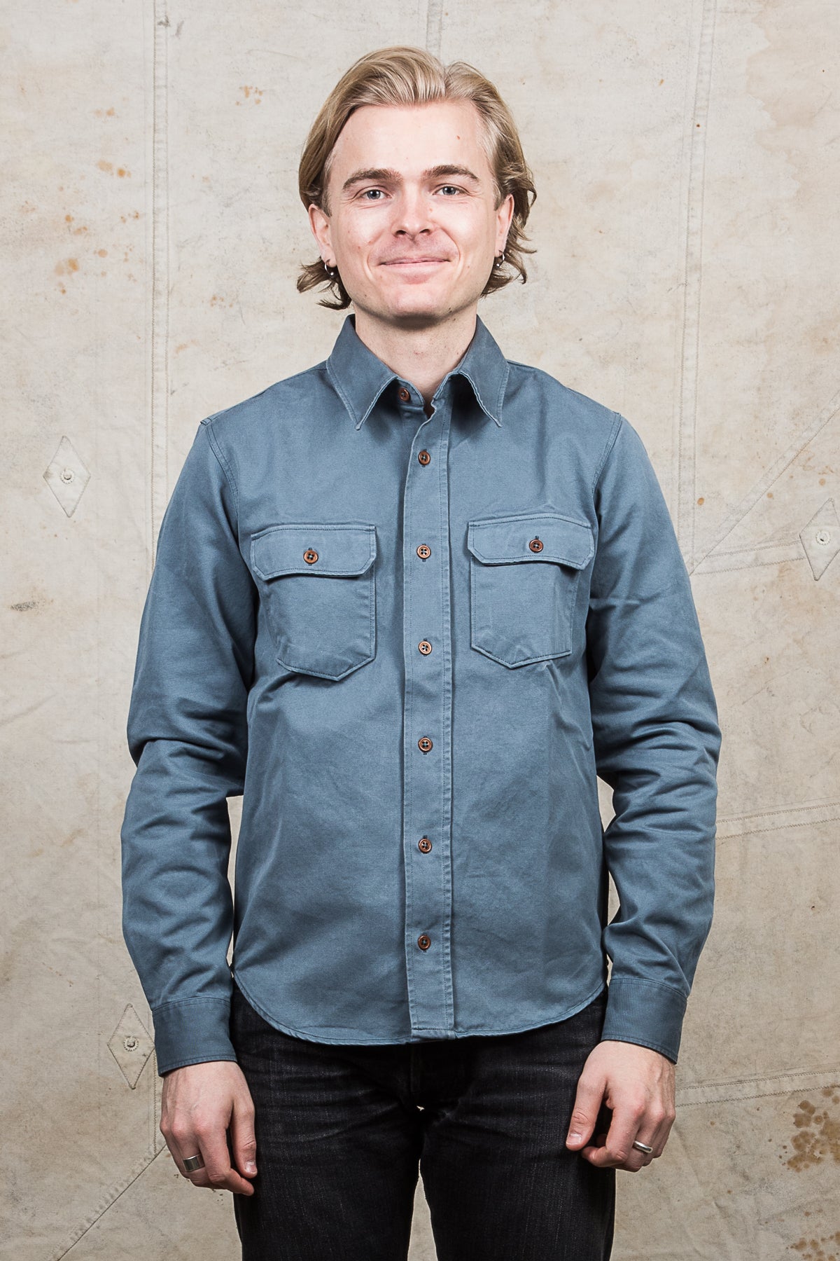 Indigofera Alamo Shirt Greyblue