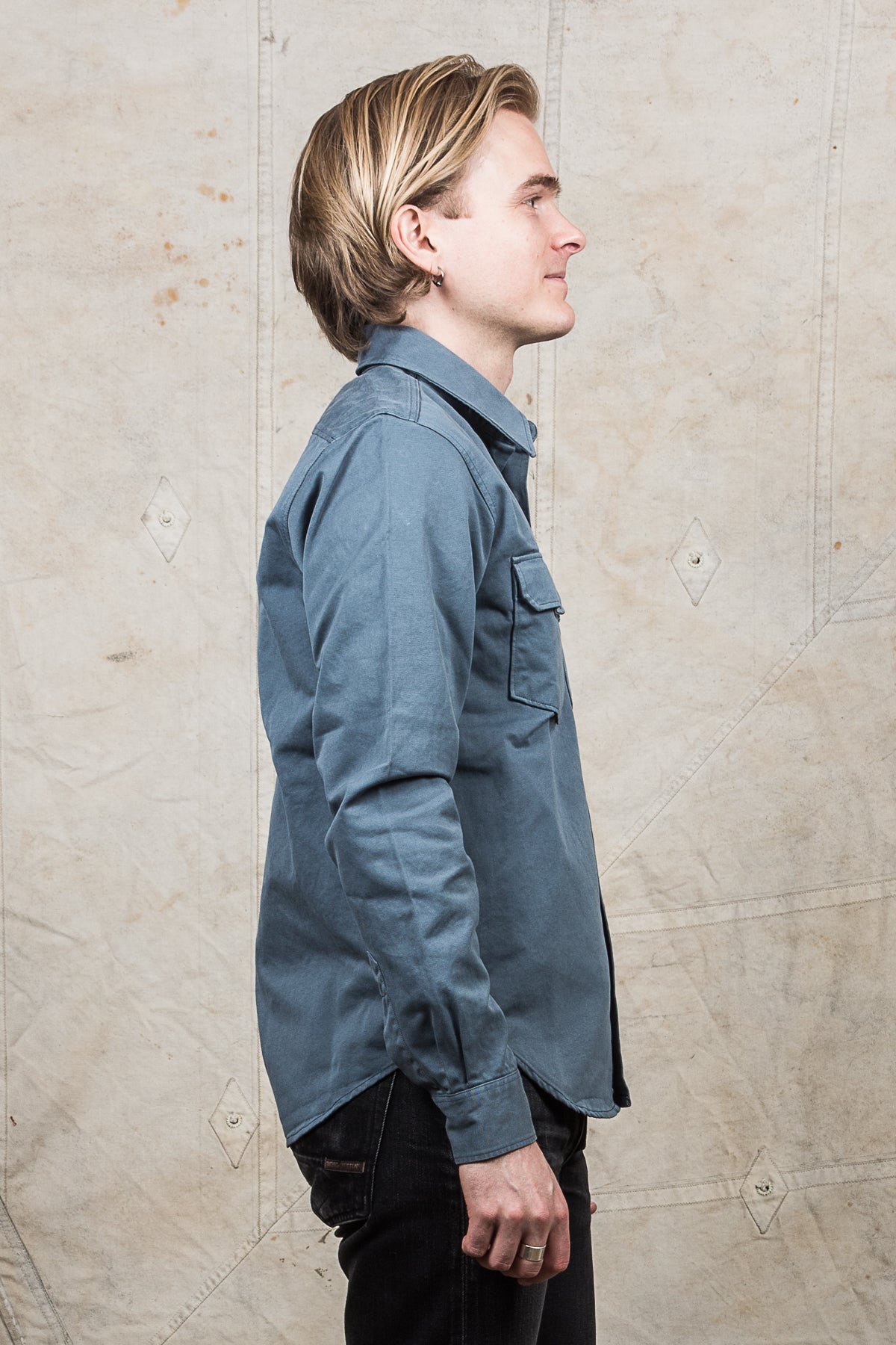 Indigofera Alamo Shirt Greyblue