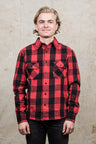 Indigofera Norris Flannel Shirt Red / Black