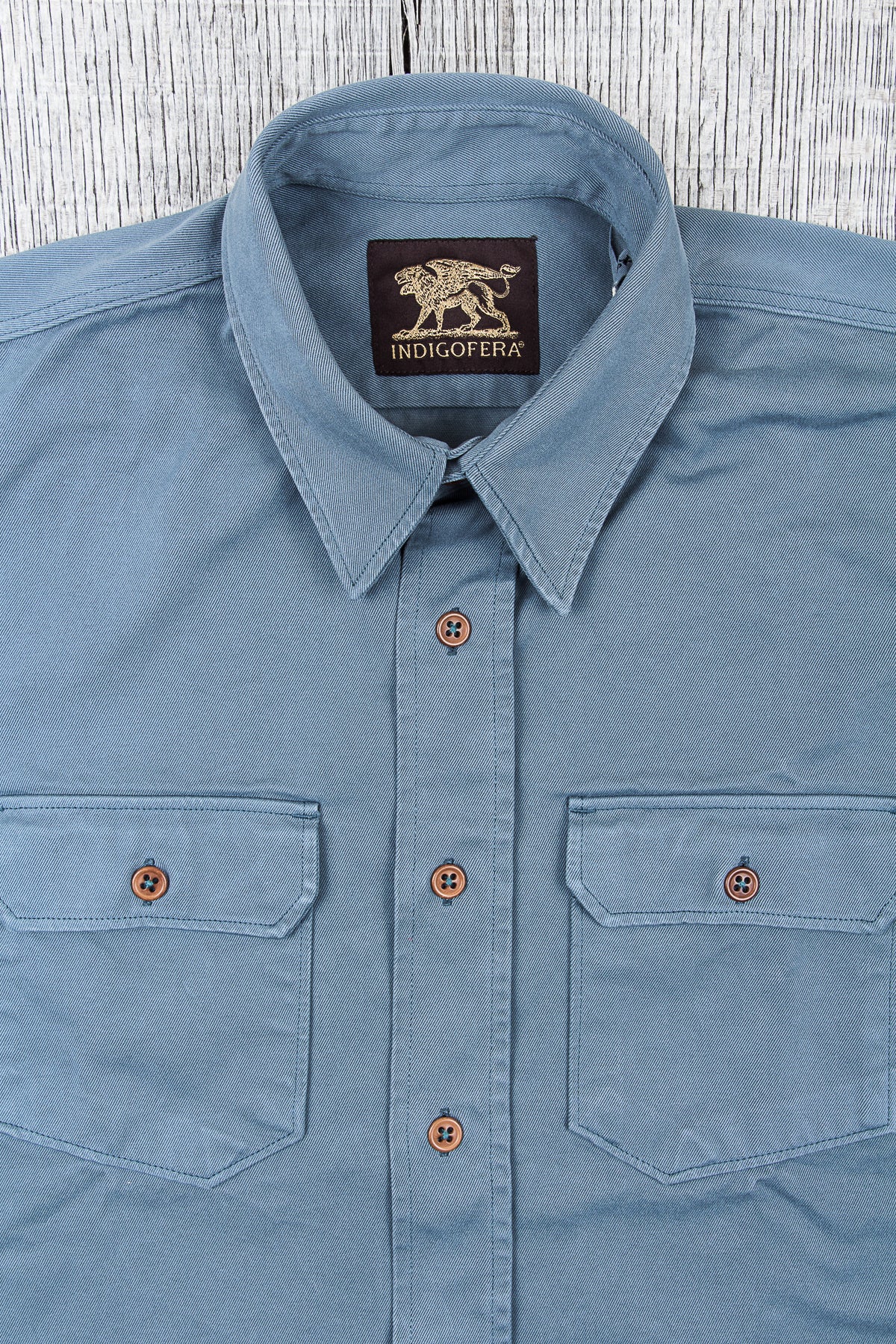 Indigofera Alamo Shirt Greyblue