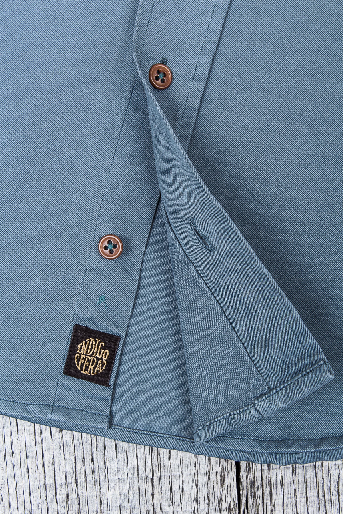 Indigofera Alamo Shirt Greyblue