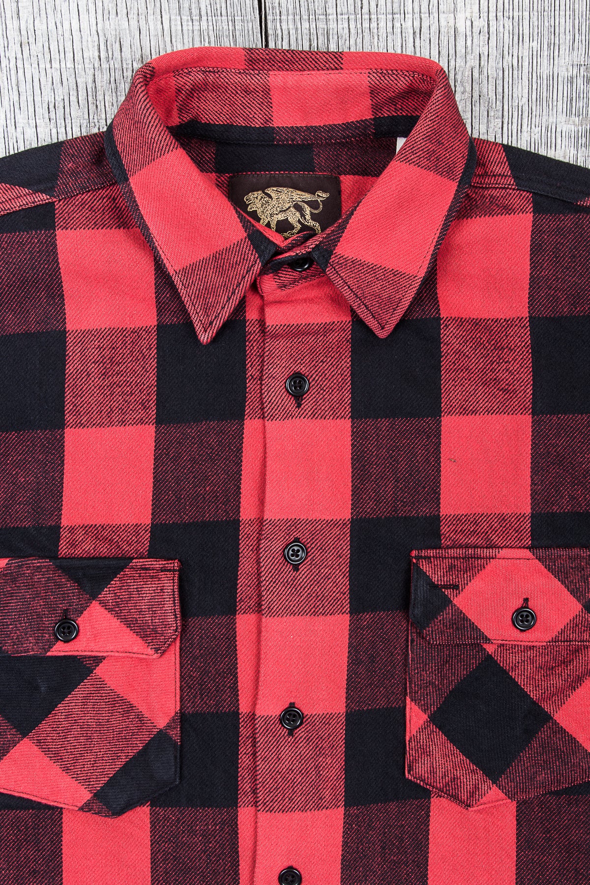 Indigofera Norris Flannel Shirt Red / Black