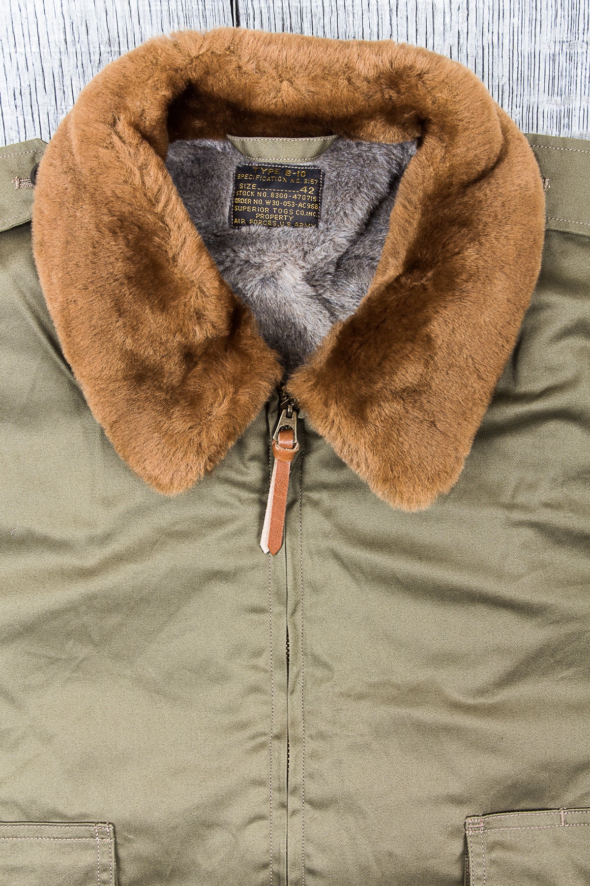Buzz Rickson's B-10 Jacket Superior Togs red knit