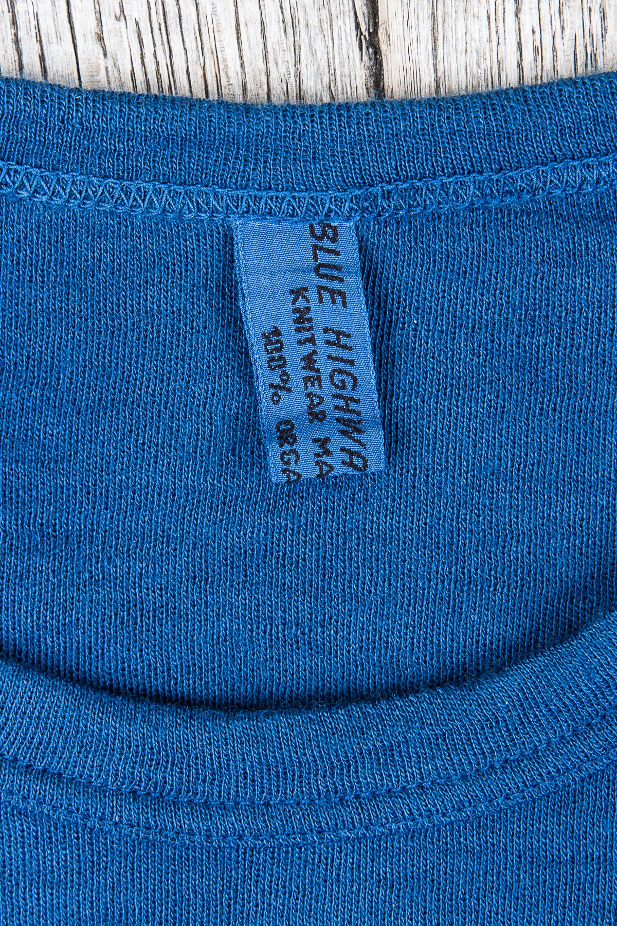 Blue Highway Clothing Indigo Dyed Wool T-Shirt Made in Sweden