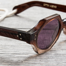 Tender Octagon Sunglasses Graded Earl Grey Cotton Acetate