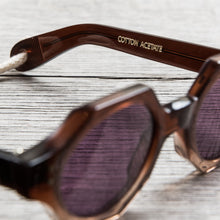 Tender Octagon Sunglasses Graded Earl Grey Cotton Acetate