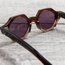 Tender Octagon Sunglasses Graded Earl Grey Cotton Acetate