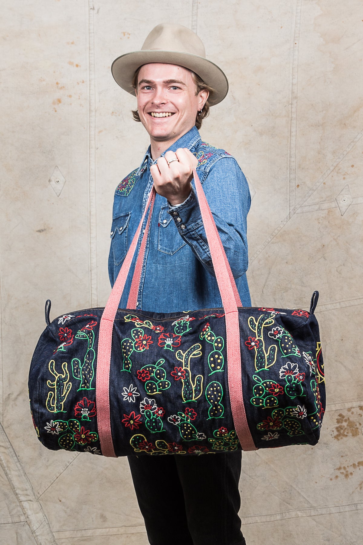 Second Hand LVC Cactus Denim Duffle Bag