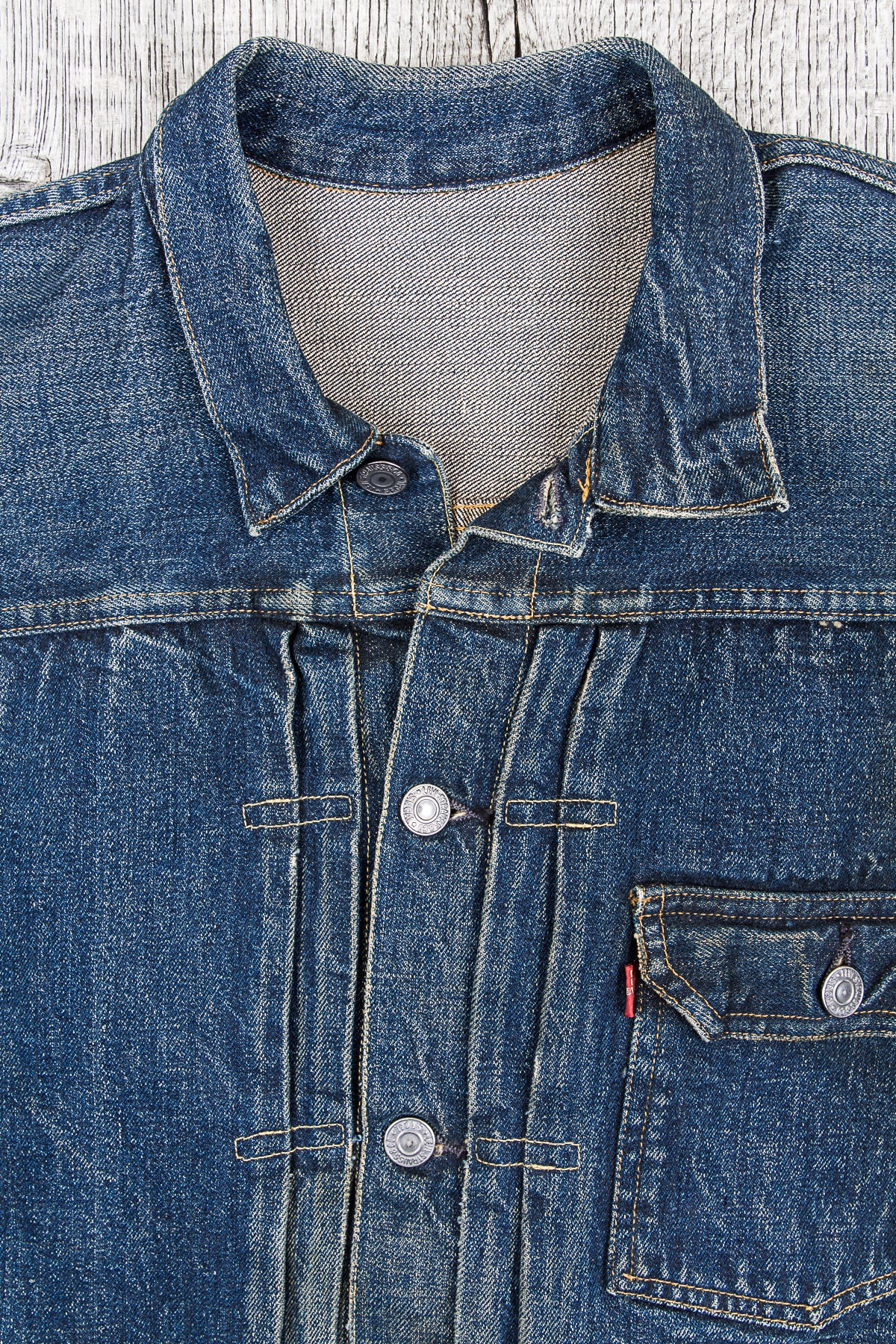 Second Hand Levi's Vintage Clothing 506xx Made in USA Denim Jacket