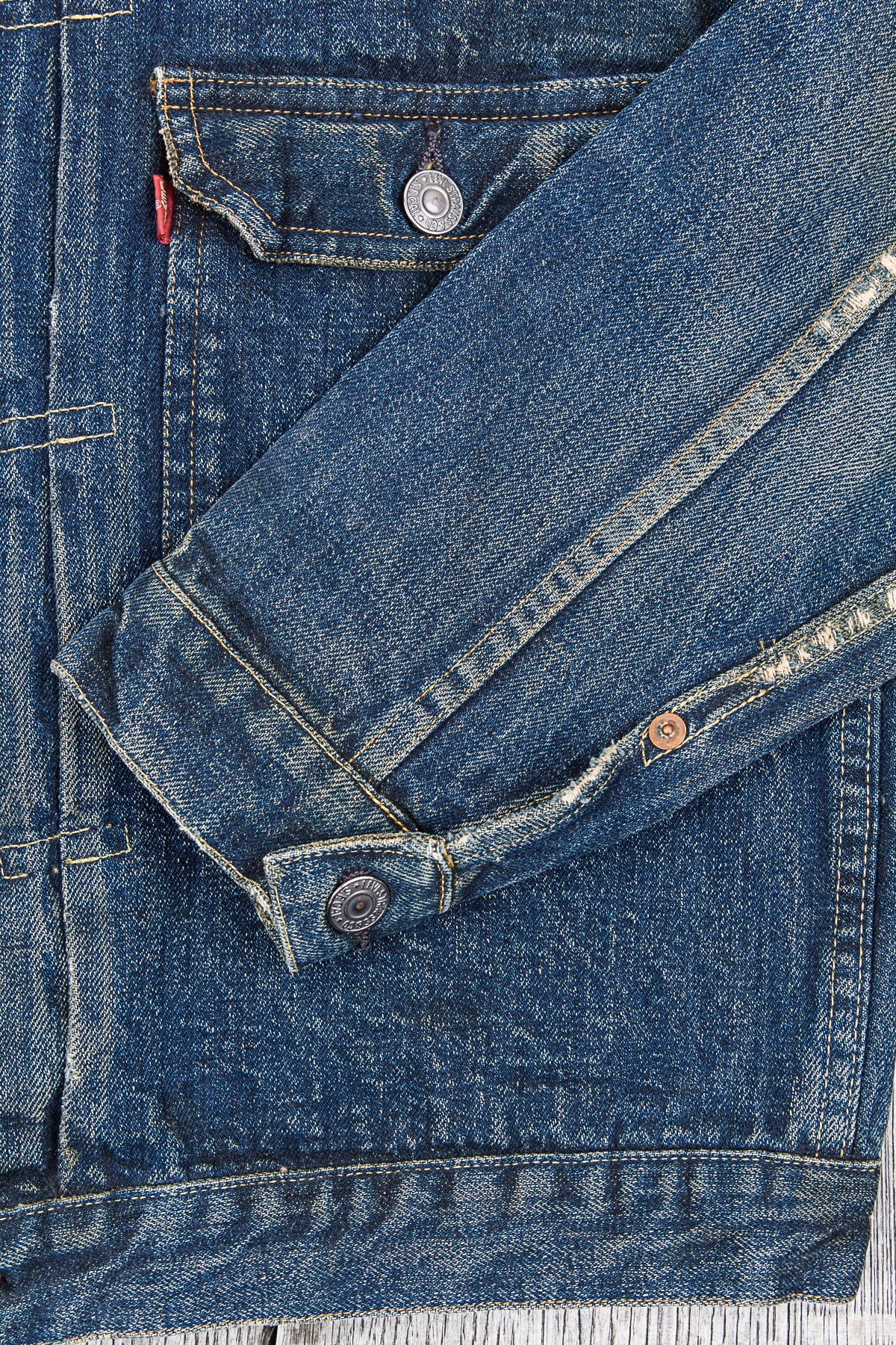 Second Hand Levi's Vintage Clothing 506xx Made in USA Denim Jacket