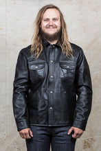 Indigofera Eagle Rising Black Horsehide Leather Jacket