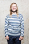 OrSlow Long Sleeve T-Shirt Indigo Stripe