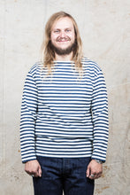 OrSlow Long Sleeve T-Shirt Indigo Stripe