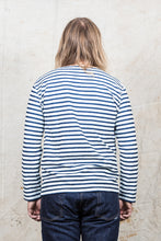 OrSlow Long Sleeve T-Shirt Indigo Stripe
