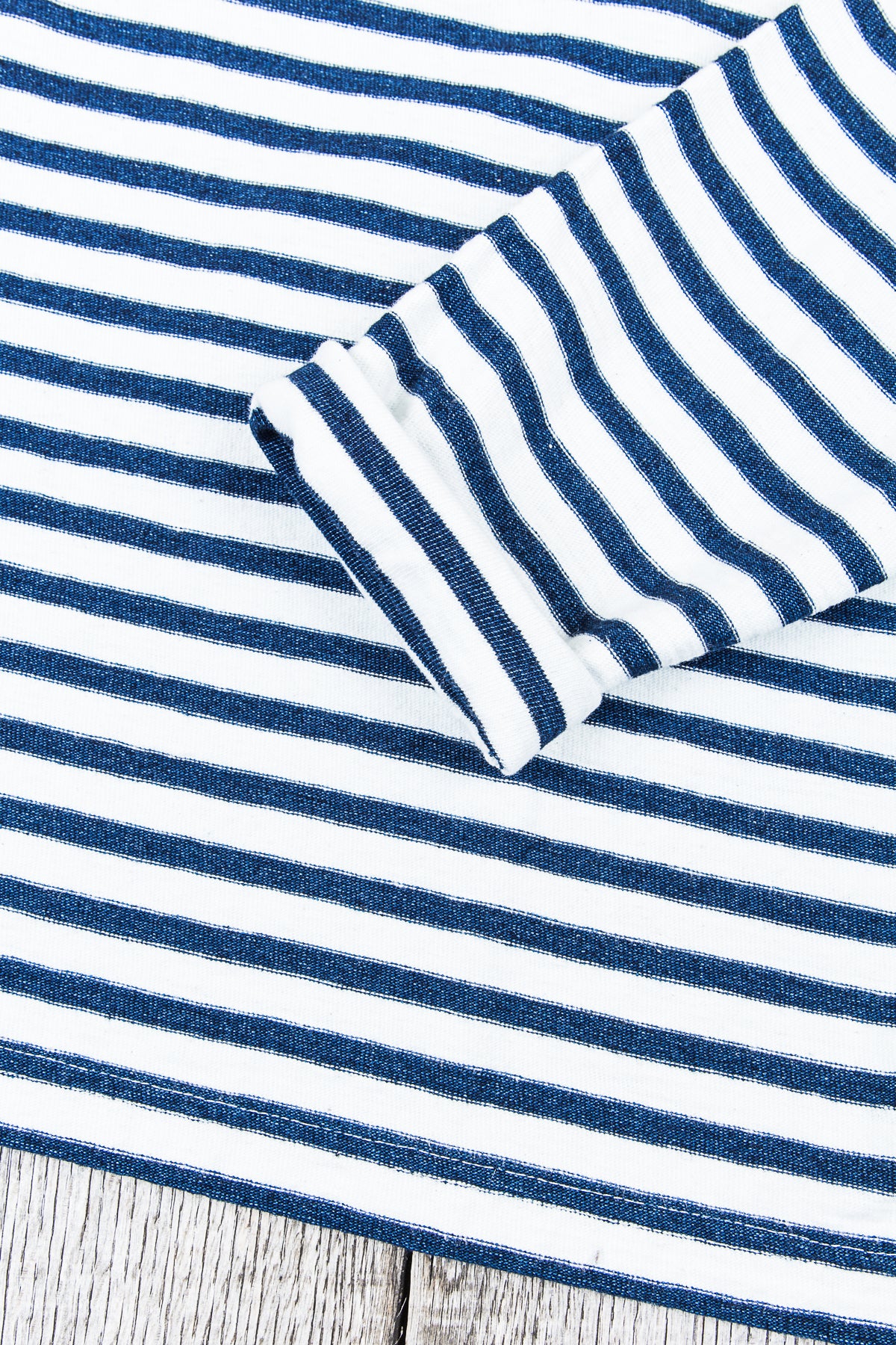 OrSlow Long Sleeve T-Shirt Indigo Stripe