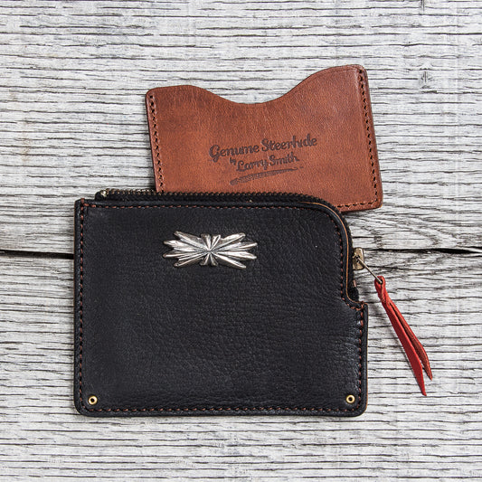 Larry Smith Deer Skin Multi Wallet LT-0043 Black