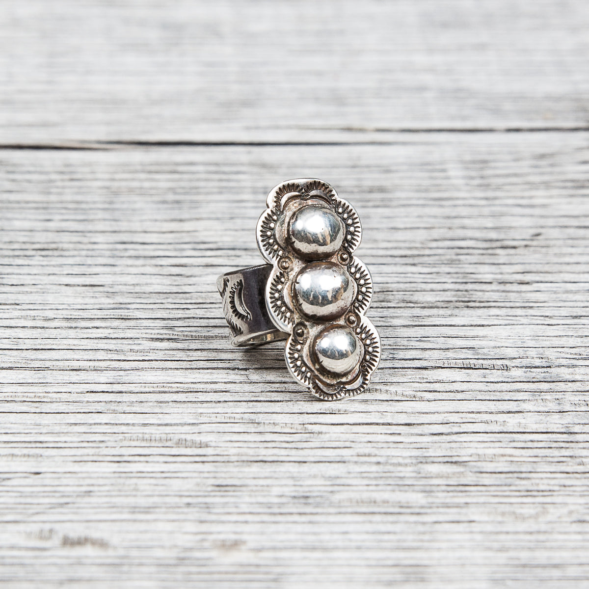 Tenable Crafts Sterling Silver Shield Ring #138