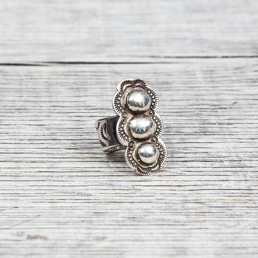 Tenable Crafts Sterling Silver Shield Ring #138