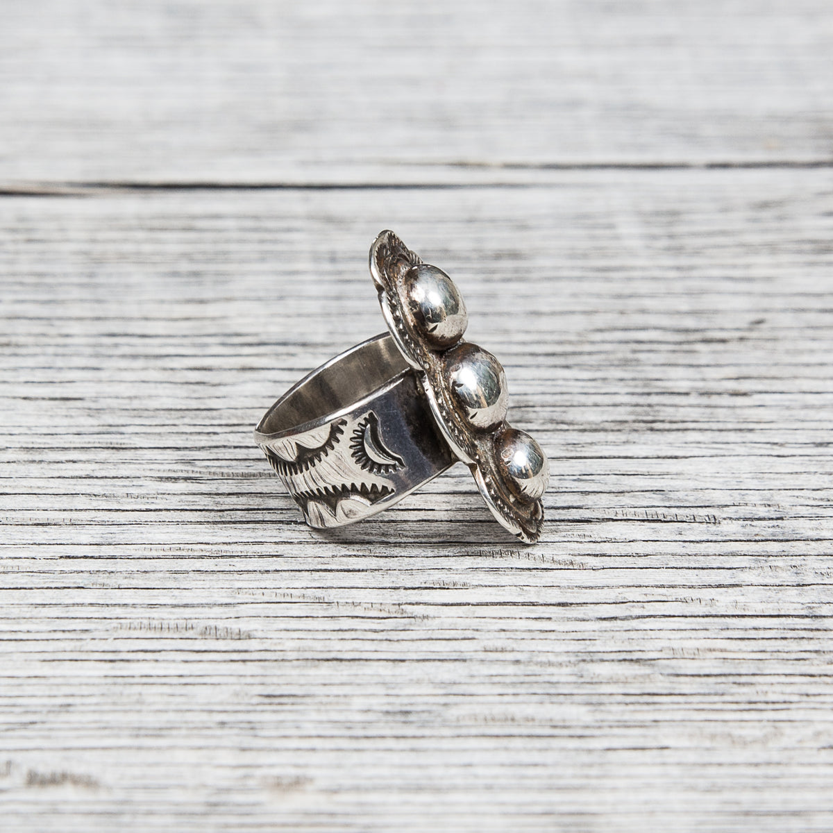 Tenable Crafts Sterling Silver Shield Ring #138