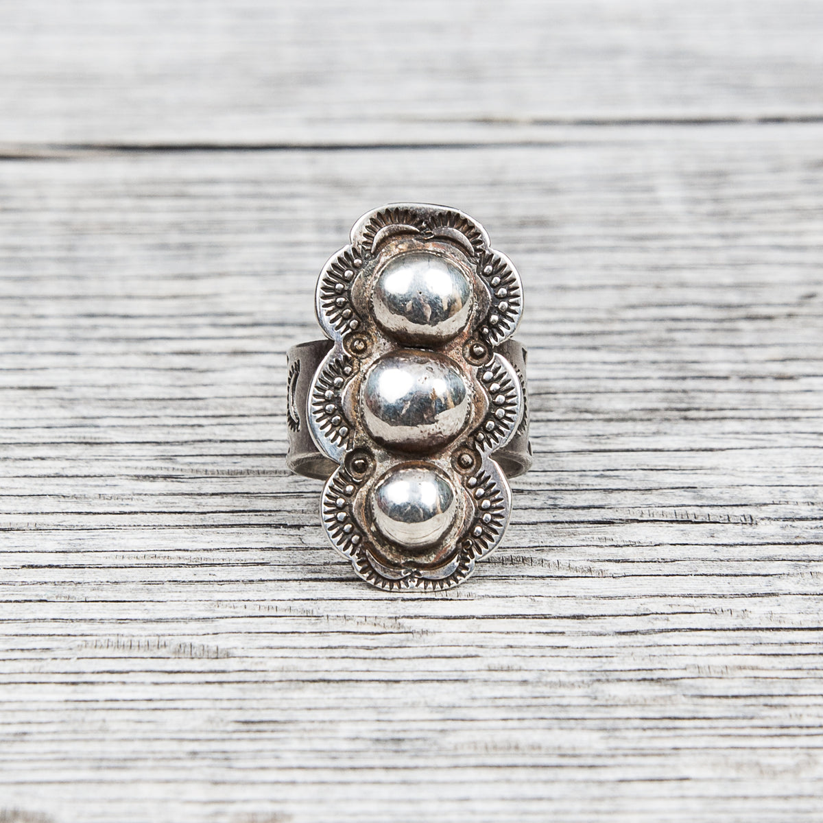 Tenable Crafts Sterling Silver Shield Ring #138