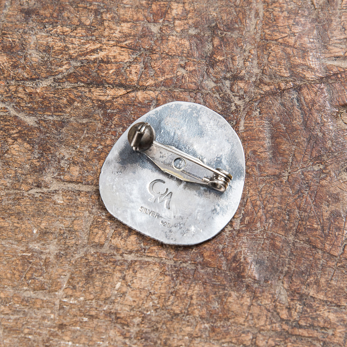Munqa Newtive Silver Brooch Daruma