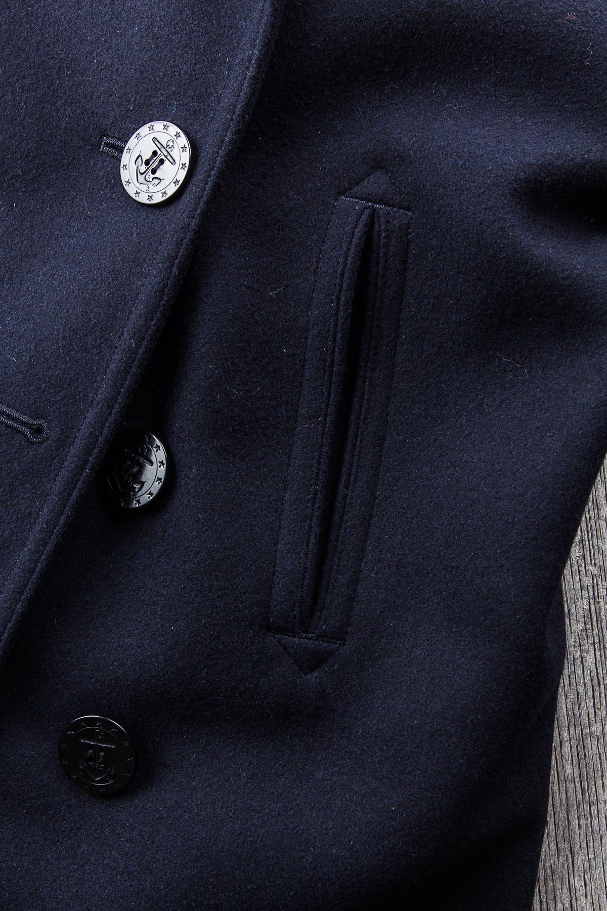 Second Hand Buzz Rickson's U.S. NAVY Wool Pea Coat Size 42