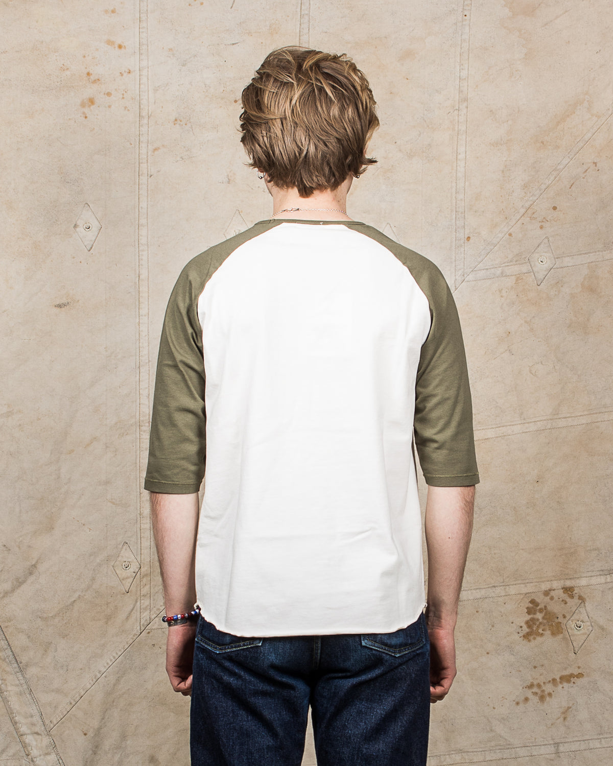 Indigofera Leon Raglan Sweater Sicilian Green / Cocatoo White