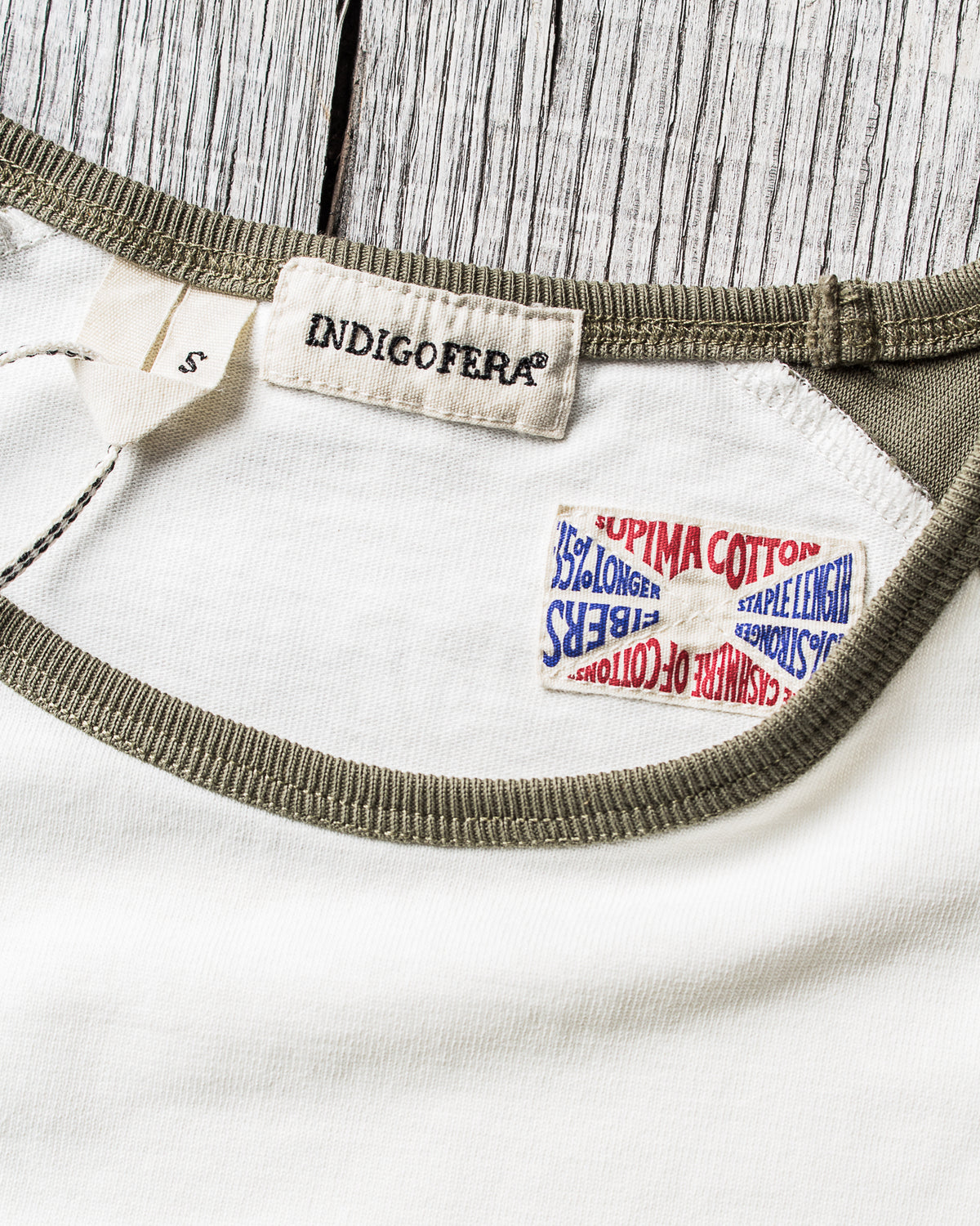 Indigofera Leon Raglan Sweater Sicilian Green / Cocatoo White