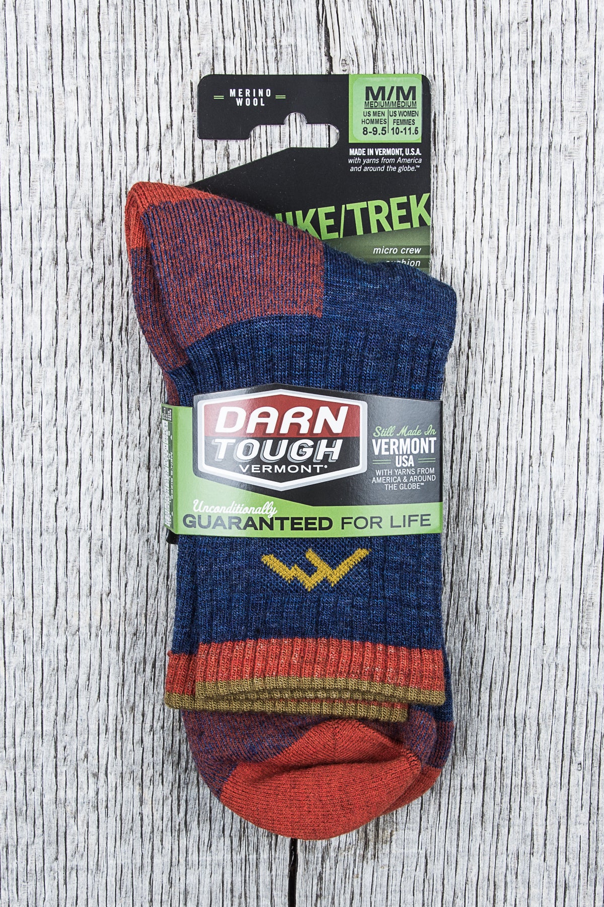 Darn Tough 1466 Denim Wool Socks Hiker Micro Crew Sock Cushion