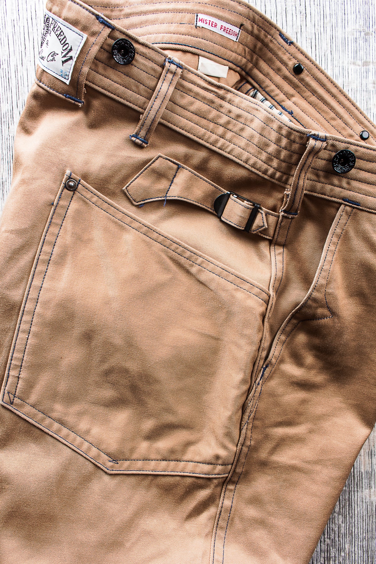 Second Hand Mister Freedom Chino Riders Khaki W 32 L 32