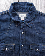 Second Hand Spellbound 48-736E Western Style 6oz Denim Shirt Rinsed Size 4/L