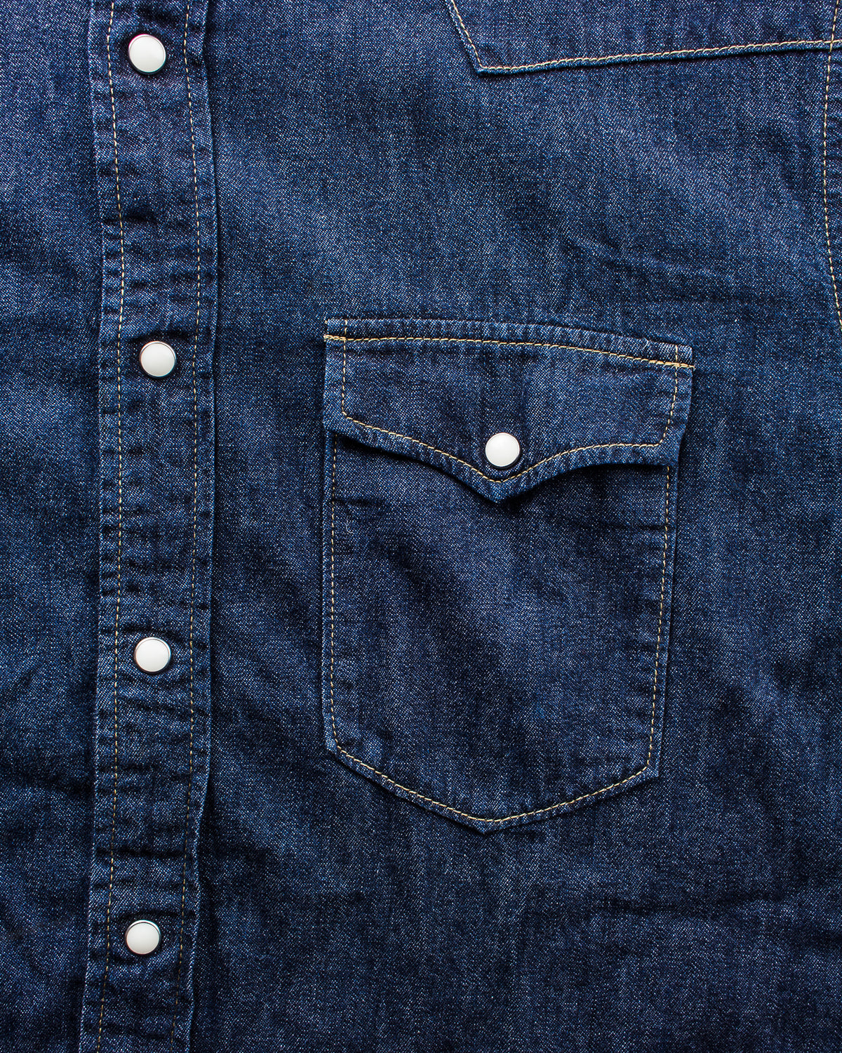 Second Hand Spellbound 48-736E Western Style 6oz Denim Shirt Rinsed Size 4/L