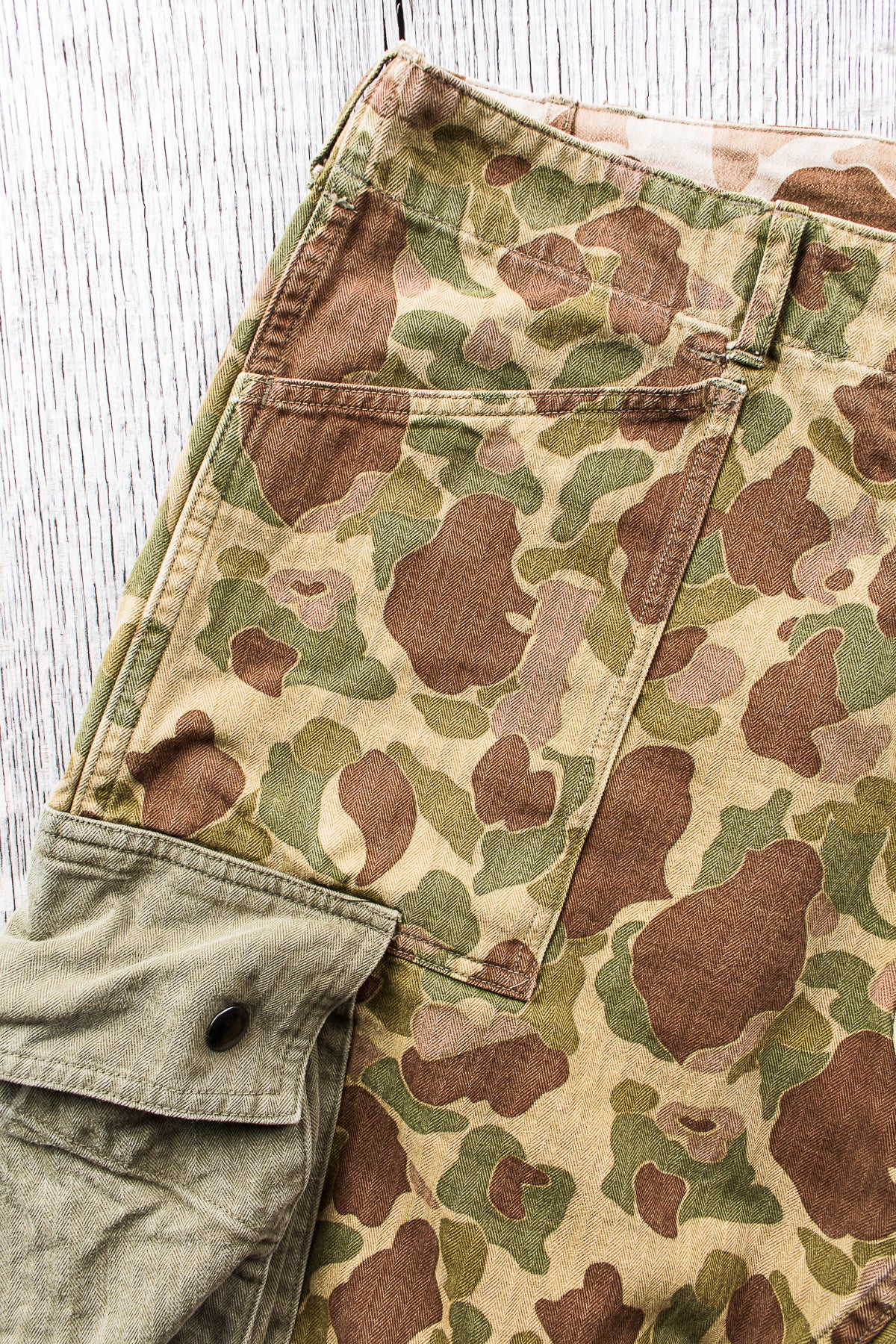 Second Hand Buzz Rickson's Frog Skin Camo Reversible Trousers W36