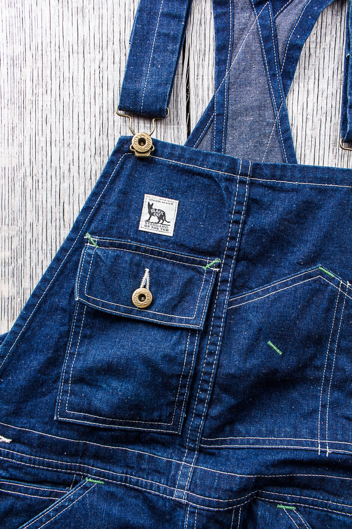Second Hand TCB Jeans Black Cat Denim Overall W28